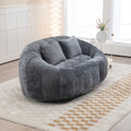 Coolmore Bean Bag Sofa Lazy Sofa Durable Comfort Lounger High Back Bean Bag Chair Couch For Adults And Kids, Indoor & Outdoor, Accent Floor Soft Lounge Chair Gray Chenille Gray Foam Chenille 2 Seat