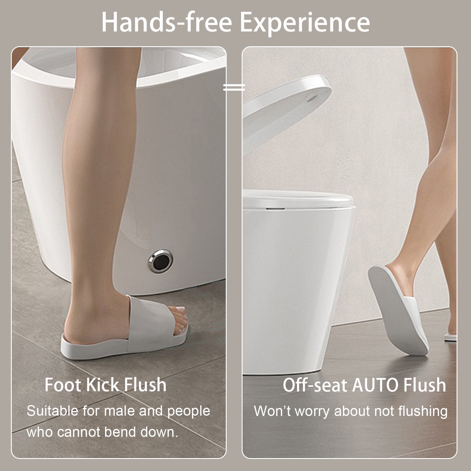 St Gp 01 Smart Toilet With Heated Bidet Seat, Portable Toilet With Bidet Built In Auto Open&Close, Auto Dual Flush,Bidet Toilet With Dryer And Warm Water,Tankless Toilet In 1.28Gpf,White White Bathroom Ceramic