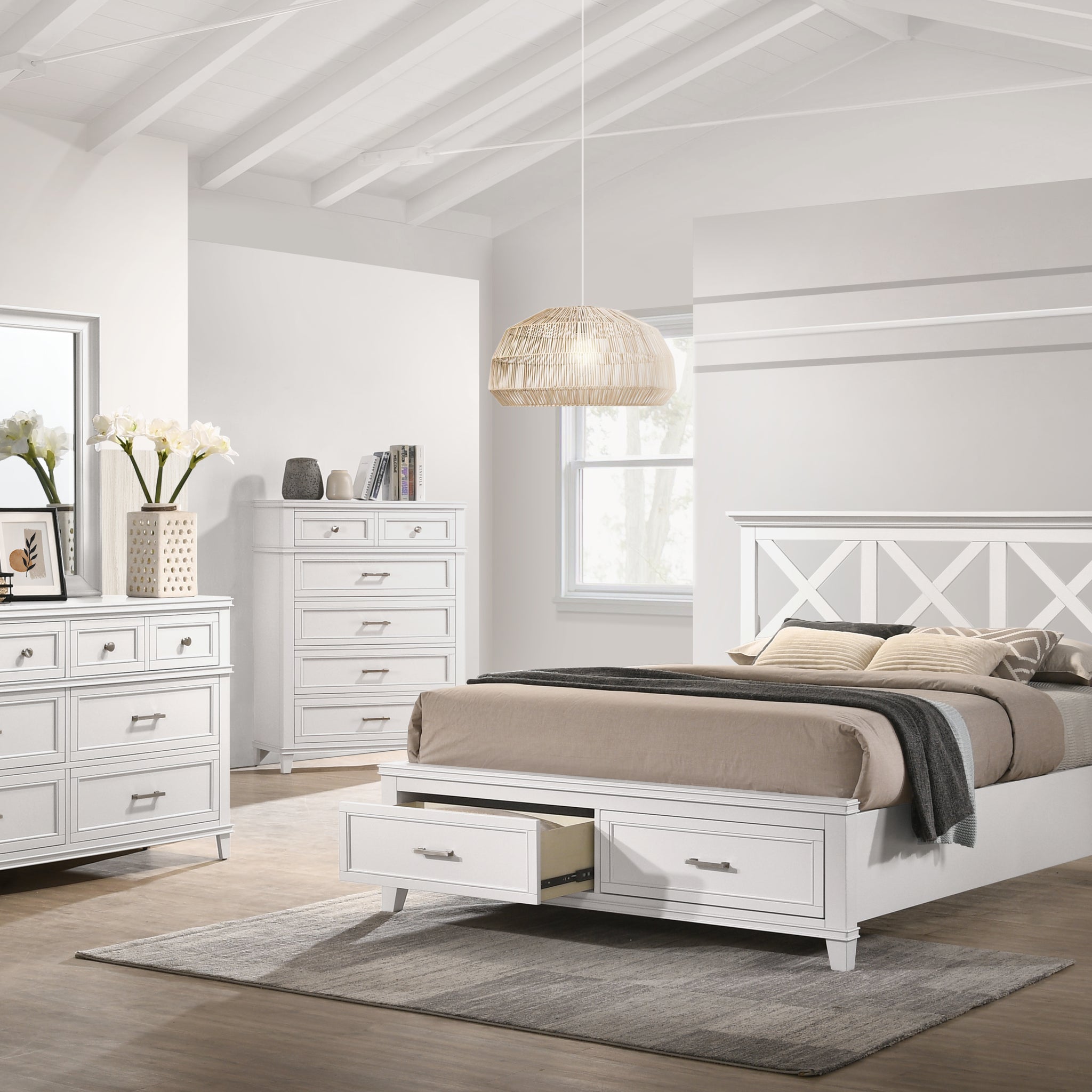 White 6 Drawer Dresser White Solid Wood Mdf White 6 Drawer Dresser White Solid Wood Mdf