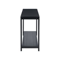 Distinctive Features Of A Minimalist Console Table With Bottom Shelf And Four Legs, Suitable For Entryway, Hallway, Living Room, Foyer, Corridor Black Primary Living Space American Design Shelves Mdf