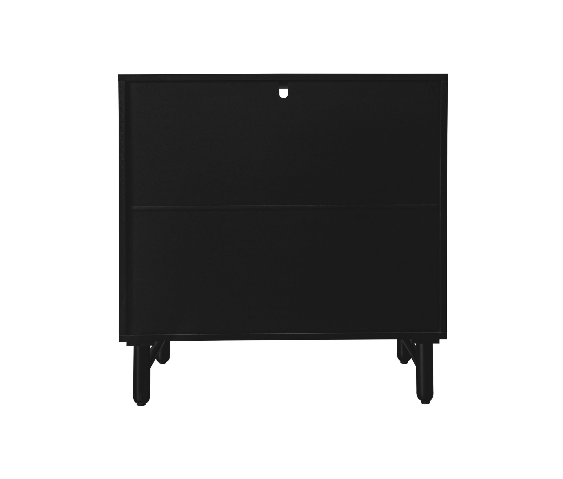 3 Drawer Cabinet, Suitable For Bedroom, Living Room, Study, Dining Room Black Particle Board