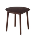 Walnut Round Table, All Solid Wood, Can Sit 2 4 People Diameter 31.5 Inches Walnut Rubber Wood