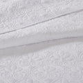 Reversible Bedspread Set White Queen White Cotton