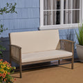 Casa Acaciaseat Grey Cream Wood Waterproof Fabric