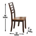 Abaco 5 Piece Dining Set Brown Brown Wood