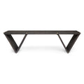 Metropol Bench Dark Grey Wood