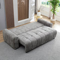 94.49''Sleeper Sofa, Sofa Bed 2 In 1 Pull Out Couch Bed With Storage Chaise For Living Room, Sofa Sleeper With Pull Out Bed, Dark Grey Couch Dark Grey Fabric 3 Seat