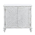 Antique White 2 Door Console Cabinet Freestanding 1 2 Shelves Antique Antique White Primary Living Space Solid Wood Mdf