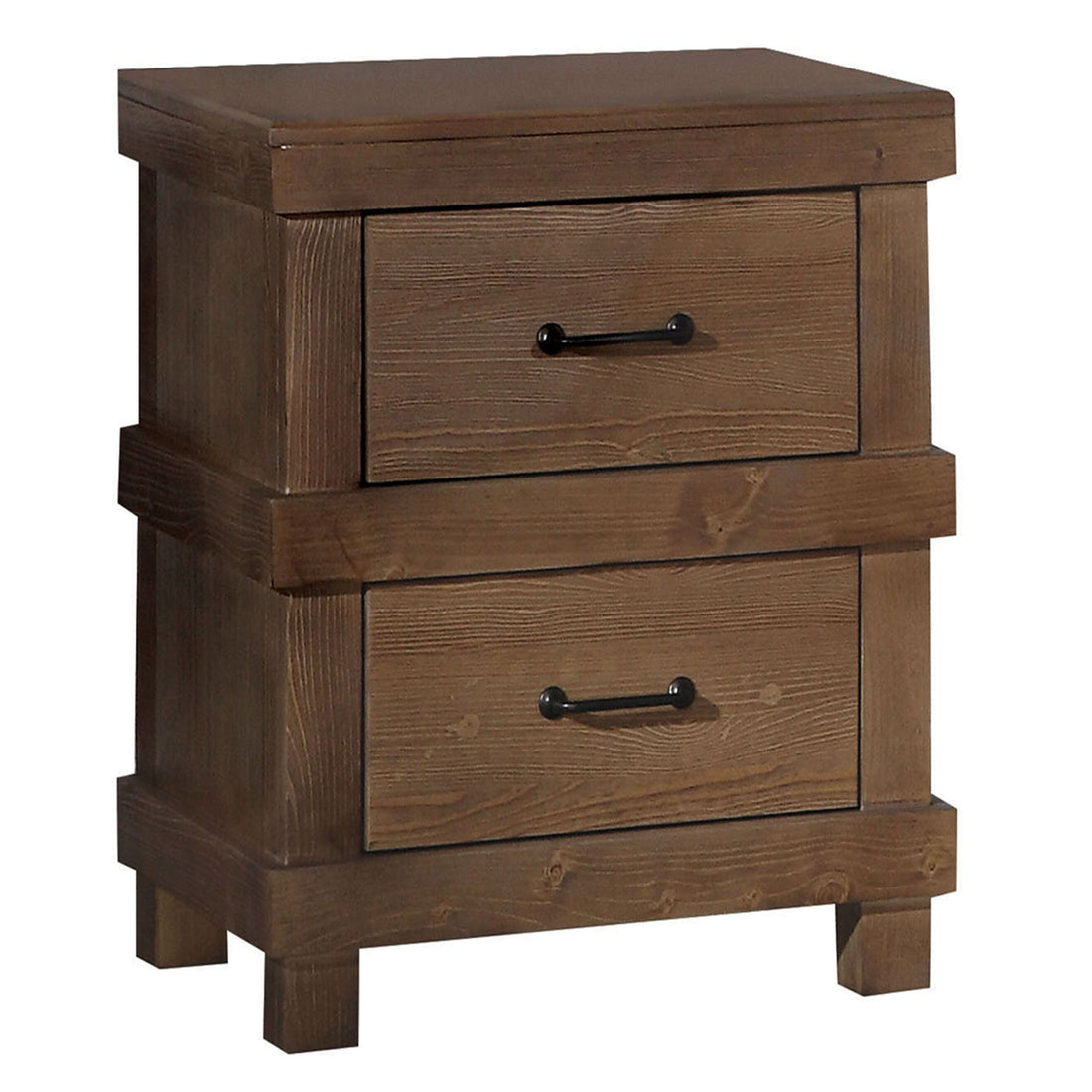 Antique Oak 2 Drawer Nightstand Oak 2 Drawers Bedroom Rectangle Farmhouse Pine Drawers Oak Wood