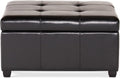 Carlsbad Storage Ottoman Espresso Leather
