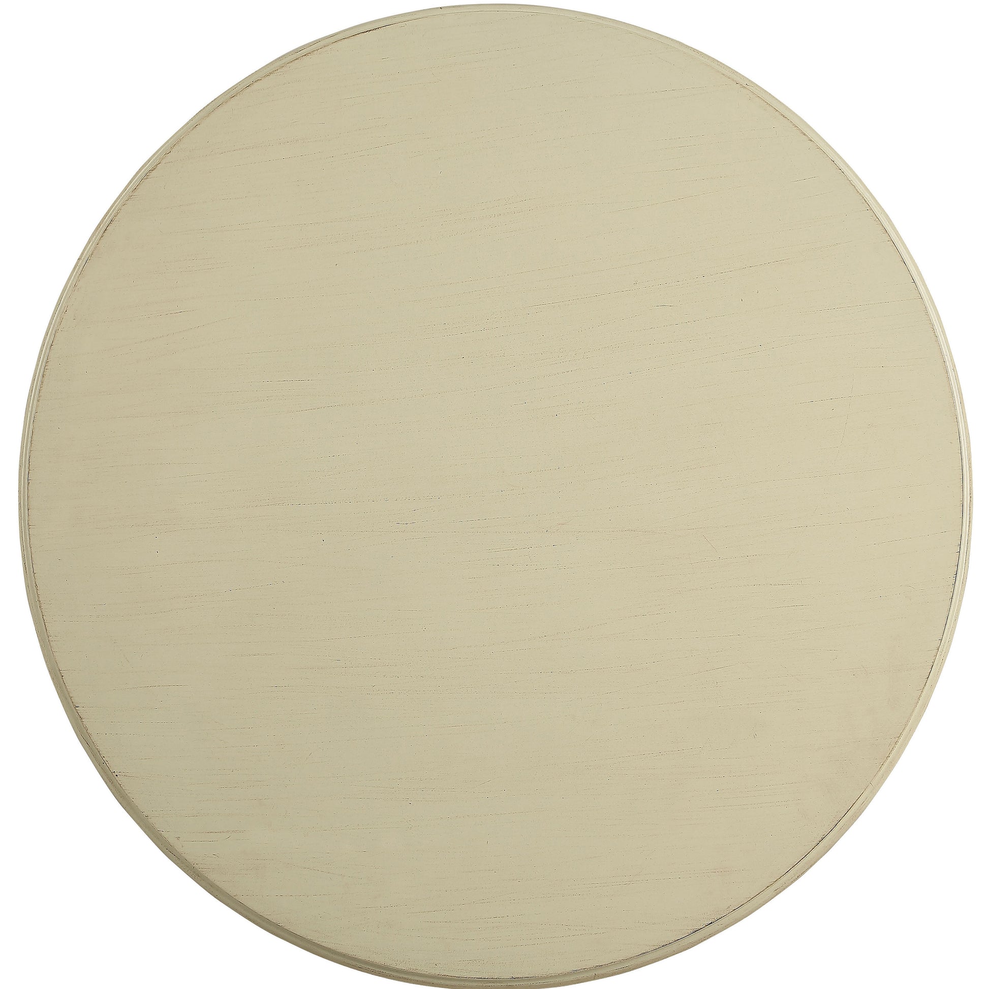 Antique White Accent Table With Pedestal Base Antique White Primary Living Space Farmhouse,Modern Round Wood Pedestal