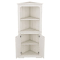 Tall Corner Cabinet With Doors For Living Room, Bathroom,Dining Room Or Kitchen,Color:Wood Grain Beige Beige Mdf