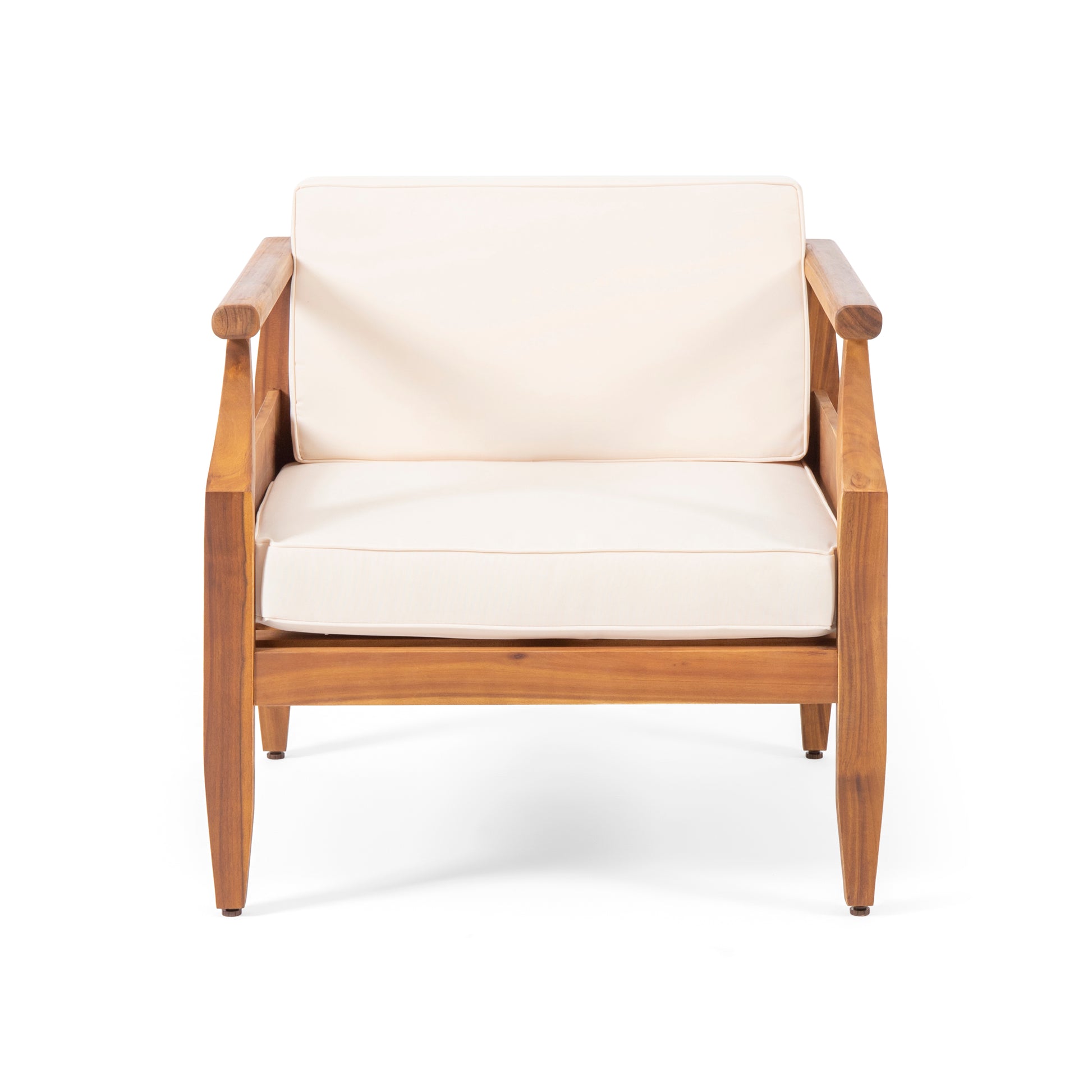 Aston Club Chair Cream Acacia Wood