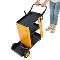 Multi Function 3 Tier Welding Cart. Gas Bottle And Accessory Storage.Welding Heavy Duty Cart For Tig Mig Welder And Plasma Cutter With Upgrade Handles And Increase Storage Space Tank Storage Yellow Black Garden & Outdoor Iron