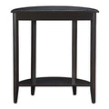 Black Console Table With Bottom Shelf - Black
