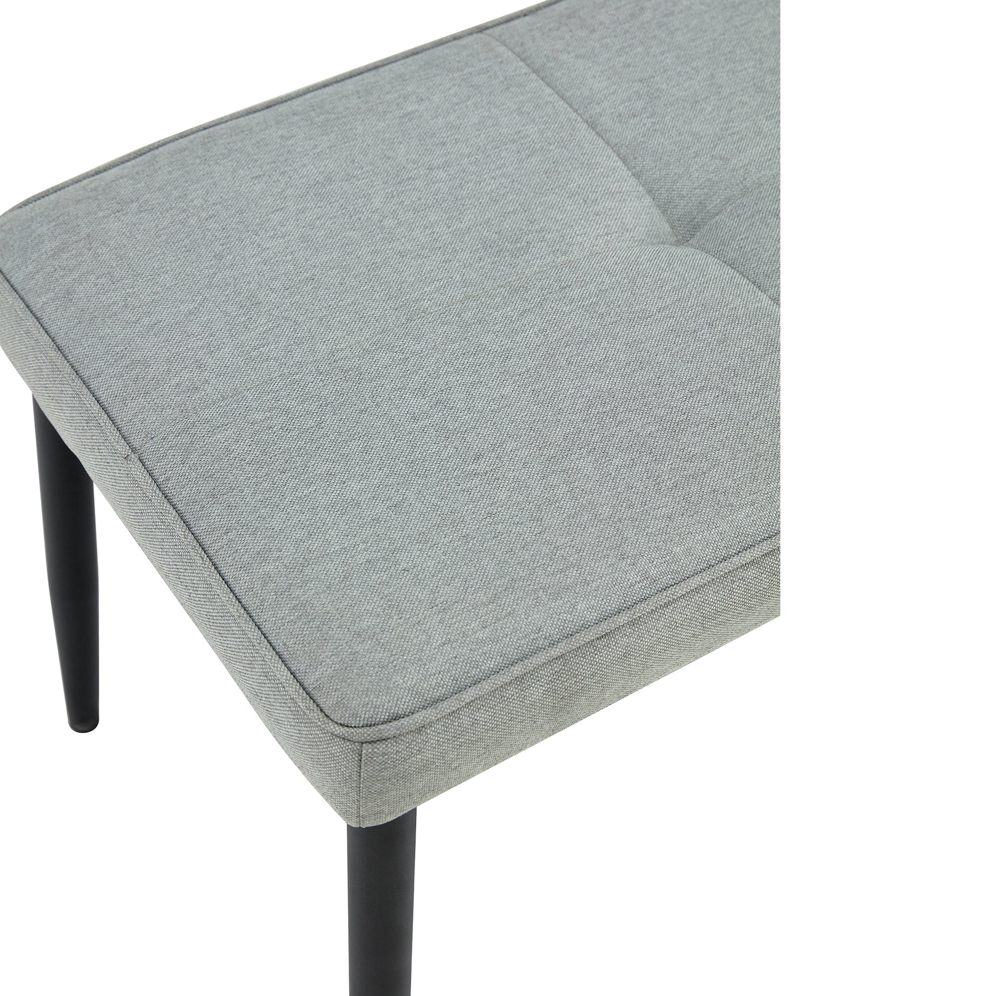 63" Modern Style 6 Piece Dining Table With 4 Chairs & 1 Bench, Table With Marbled Veneers Tabletop And V Shaped Table Legs White Metal Grey White Modern Rectangular Mdf Mdf