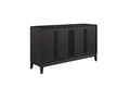 Peppercorn Server Black Solid Wood Mdf