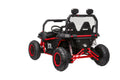 24 Volt Ride On Toys With Remote, Metal Frame Electric Powered Off Road Utv With 2 Xl Seater, 4X200W 5Mph Max, 4Wd 2Wd Switchable, 3 Speeds, Bluetooth, Storage,Red Red Abs