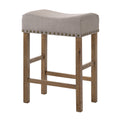 Tan And Weathered Oak Counter Height Stools Set Of 2 Tan Bedroom Oak Set Of 2 Linen