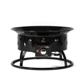 Mini Fire Pit Outdoor Portable Fire Pit Steel Camping Fire Pit With Lava Rocks Black Steel