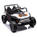 24V Kids Ride On Utv,Electric Toy For Kids W Parents Remote Control,Four Wheel Suspension,Low Start,Adjustable Speed,Multimedia Player,Early Education,Bluetooth,Rear Storage Space For Kids Aged 3 .