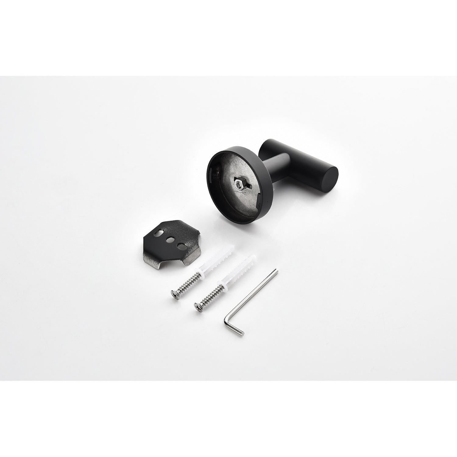 3 Piece Bathroom Hardware Set Matte Black Stainless Steel