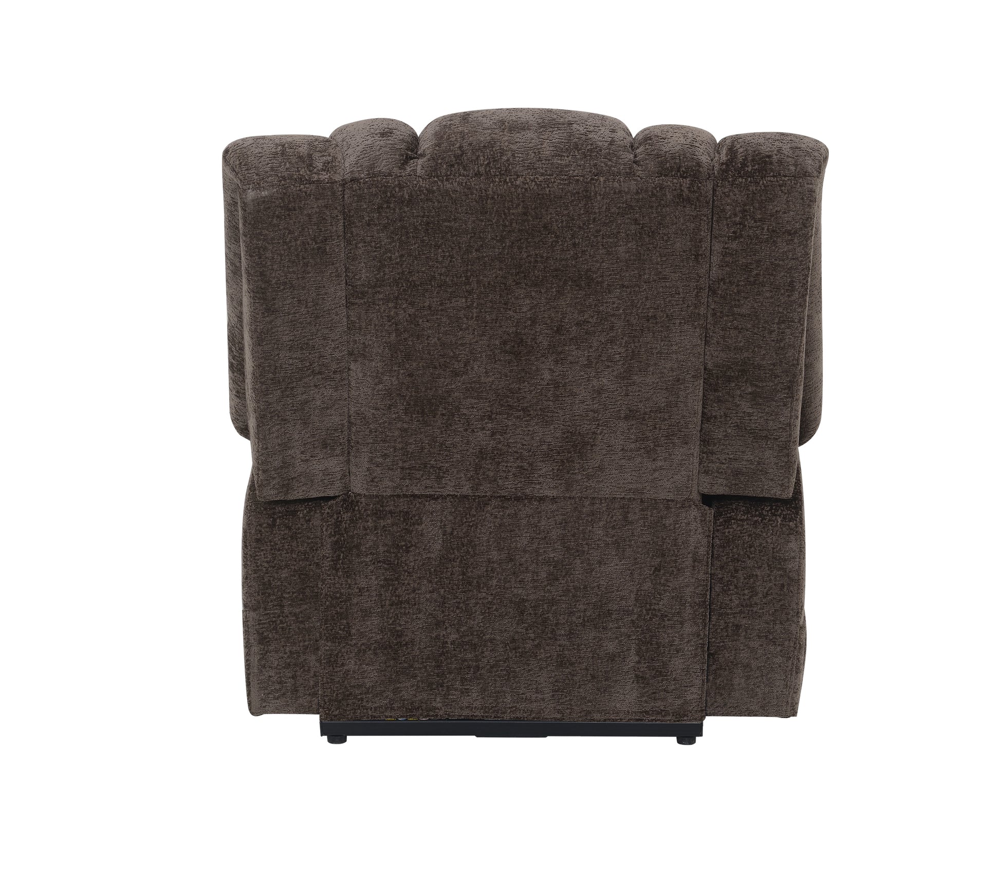 Brown Power Lift Recliner With Heating And Massage Brown Chenille Power Remote Metal Primary Living Space Tight Back Push Button Pillow Top Arms Chenille
