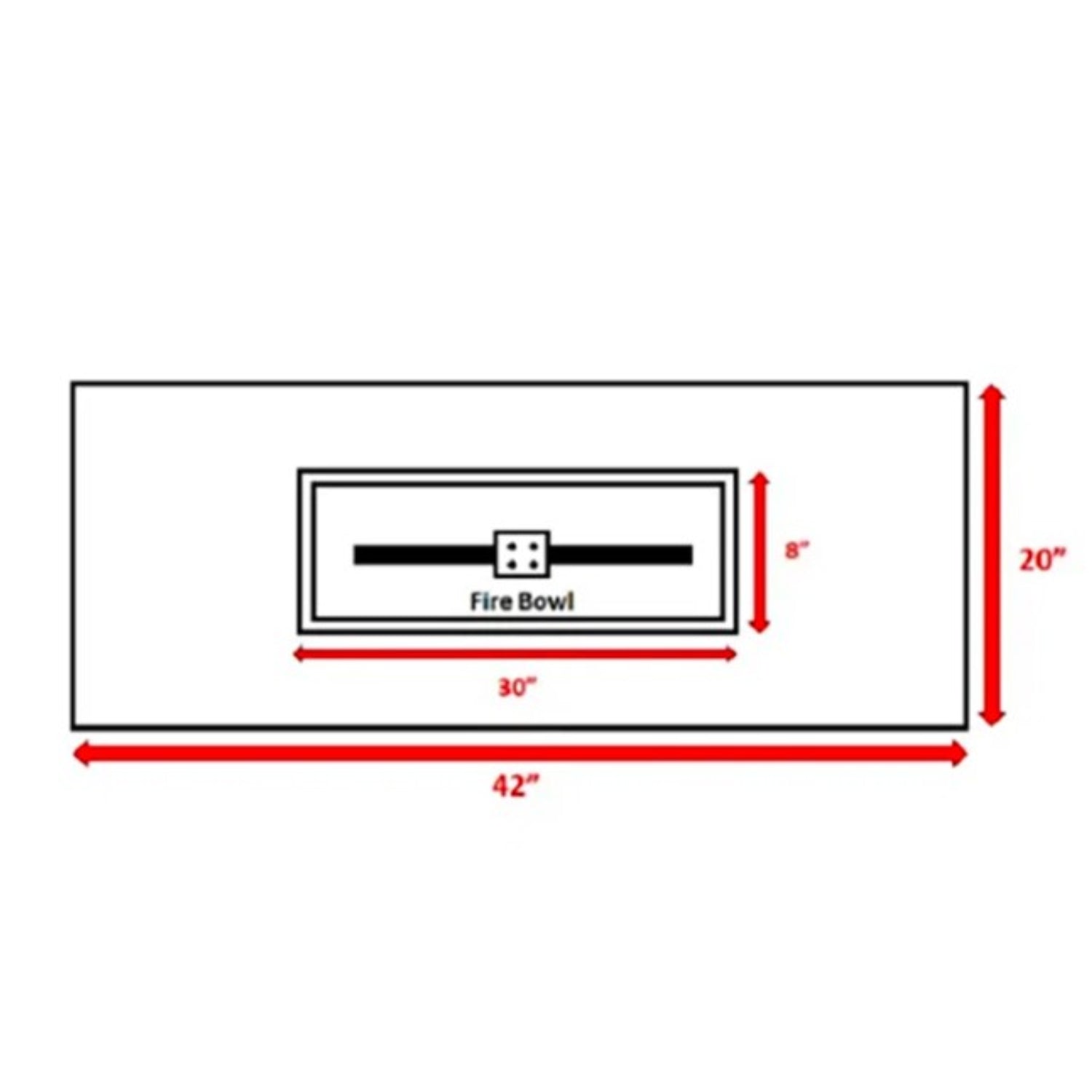 24'' H Concrete Propane Natural Gas Outdoor Fire Pit Table Charcoal Garden & Outdoor Modern Stone Concrete