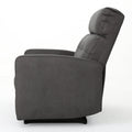 Recliner Chair Double Seats Slate Microfiber