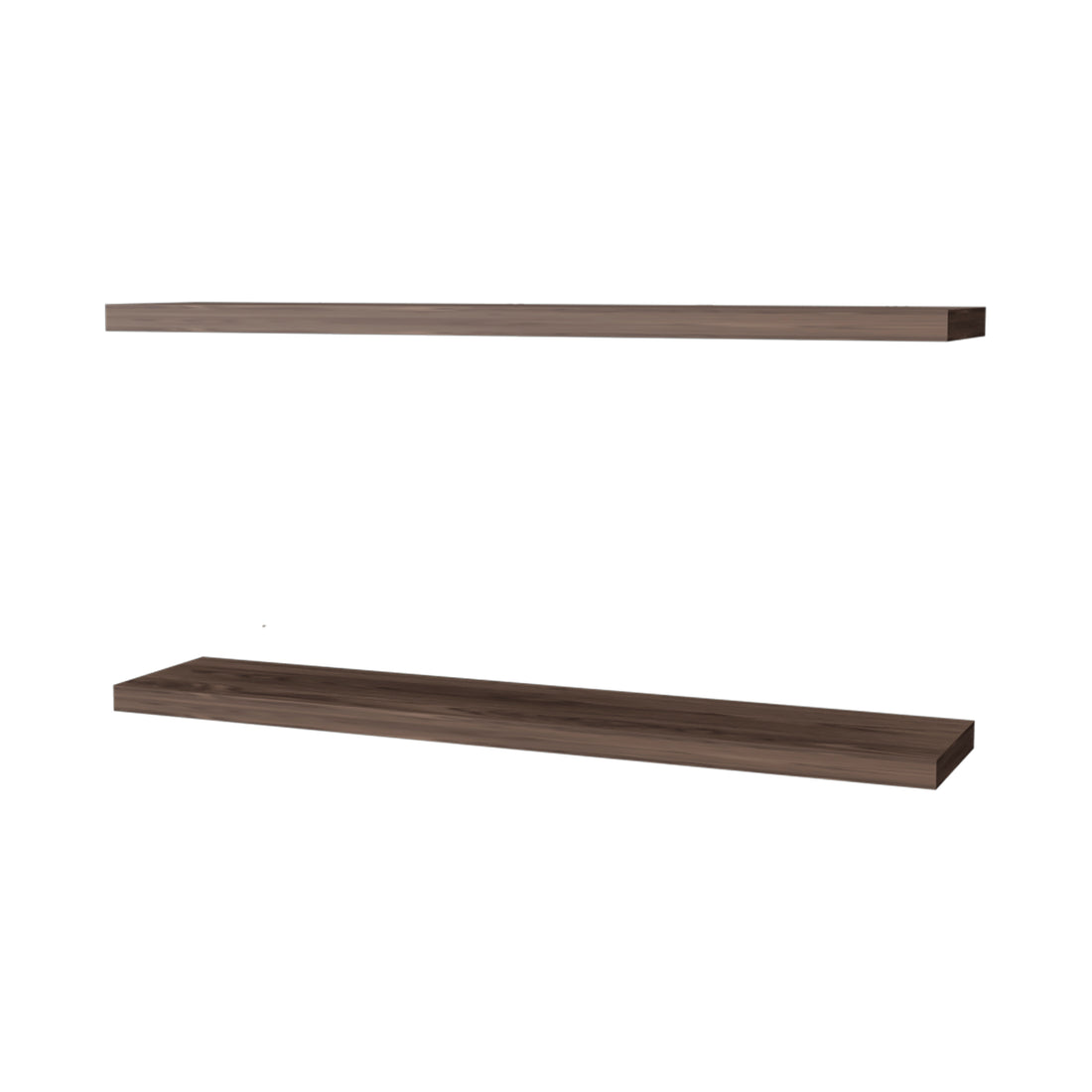 Greer Floating Shelf In Melamine X2,Cognac Cognac Minimalist,Modern Particle Board Melamine