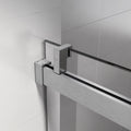 Top Rail Only, Stainless Steel Top Track With Buffer For Shower Door, 24D01P01 60Bnx Brushed Nickel Stainless Steel
