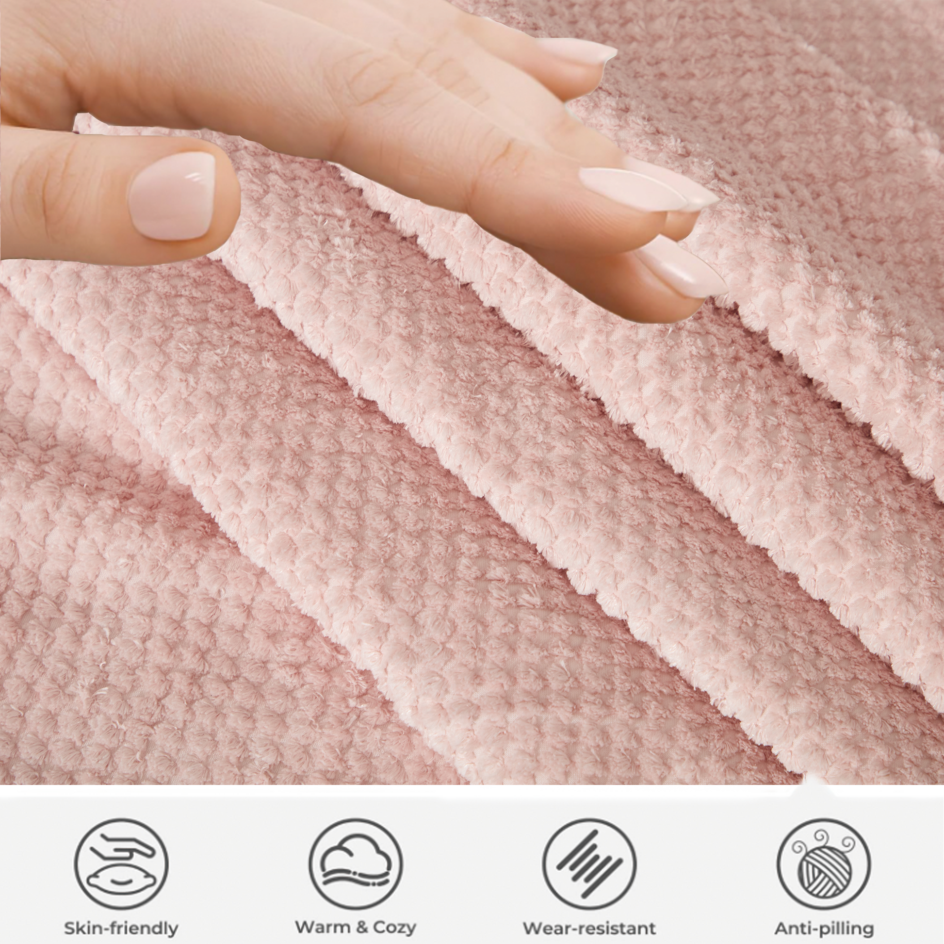 Arrived 105.5''Curved Sofa, Modern Minimalist Sofa, Cloud Couch Sofa 3 4 Seater Couch With 2 Pillows,Bedroom, No Assembly Required, Point Shaped Corduroy, Anti Wrinkle ,Pink Pink Polyester Primary Living Space Tight Back Soft Modern Foam Upholstered 3