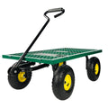 Wagon Cart Garden Cart Trucks Make It Easier To Transport Firewood Maximum Static Load Is 880 Lbs. Green Garden & Outdoor Metal