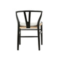 Wishbone Chairs For Dining Room,Soild Wood Weave Dining Chair,Armchair,Fully Assembled,Set Of 2 Beech Wood Beige Black Dining Room Lacquered Mid Century Modern Arm Chair Beech Wicker Wood