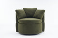 029 Teddy Fabric Swivel And Storage Chair With Back Cushion For Living Room,Green Green Primary Living Space Modern Foam Teddy