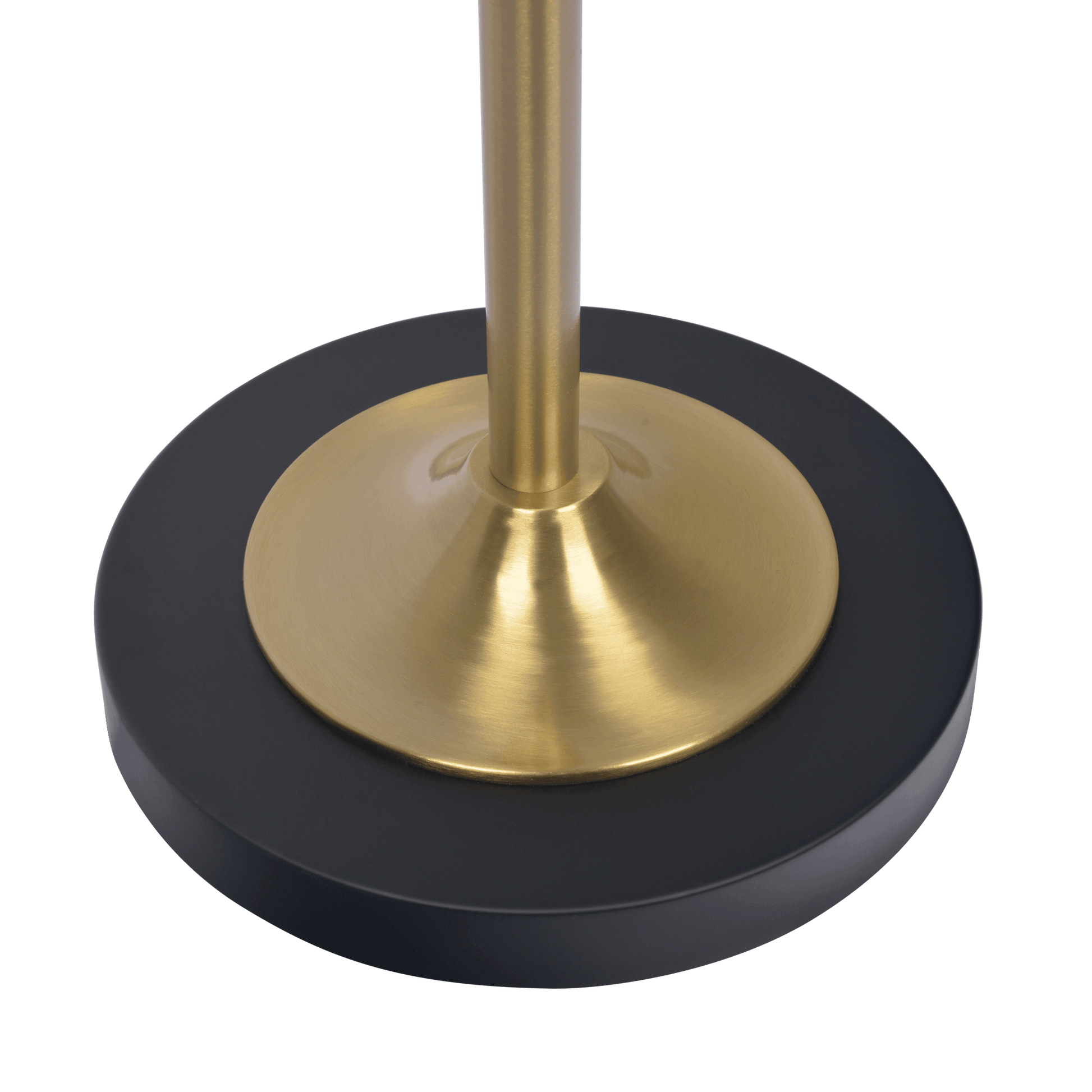 Axis Brassed Gold Floor Lamp With 4 Way Switch Double Spots With Metal Base Black,Gold Metal