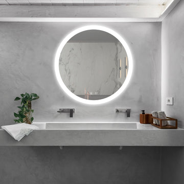 32Inch Bathroom Led Classy Vanity Mirror With High Lumen,Dimmable Touch,Wall Switch Control, Anti Fog ,Cri 95 Adjustable 3000K 4500K 6000K ,Ip54 Waterproof Energy Saving Silver Glass