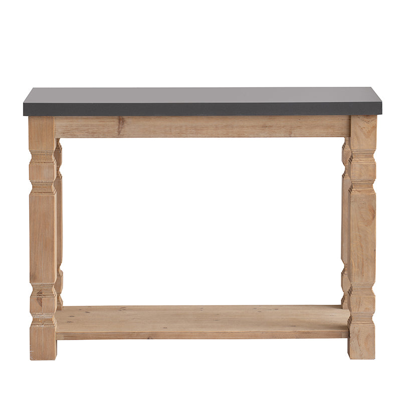 42X15.7X31" Console Table Brown Gray Wood