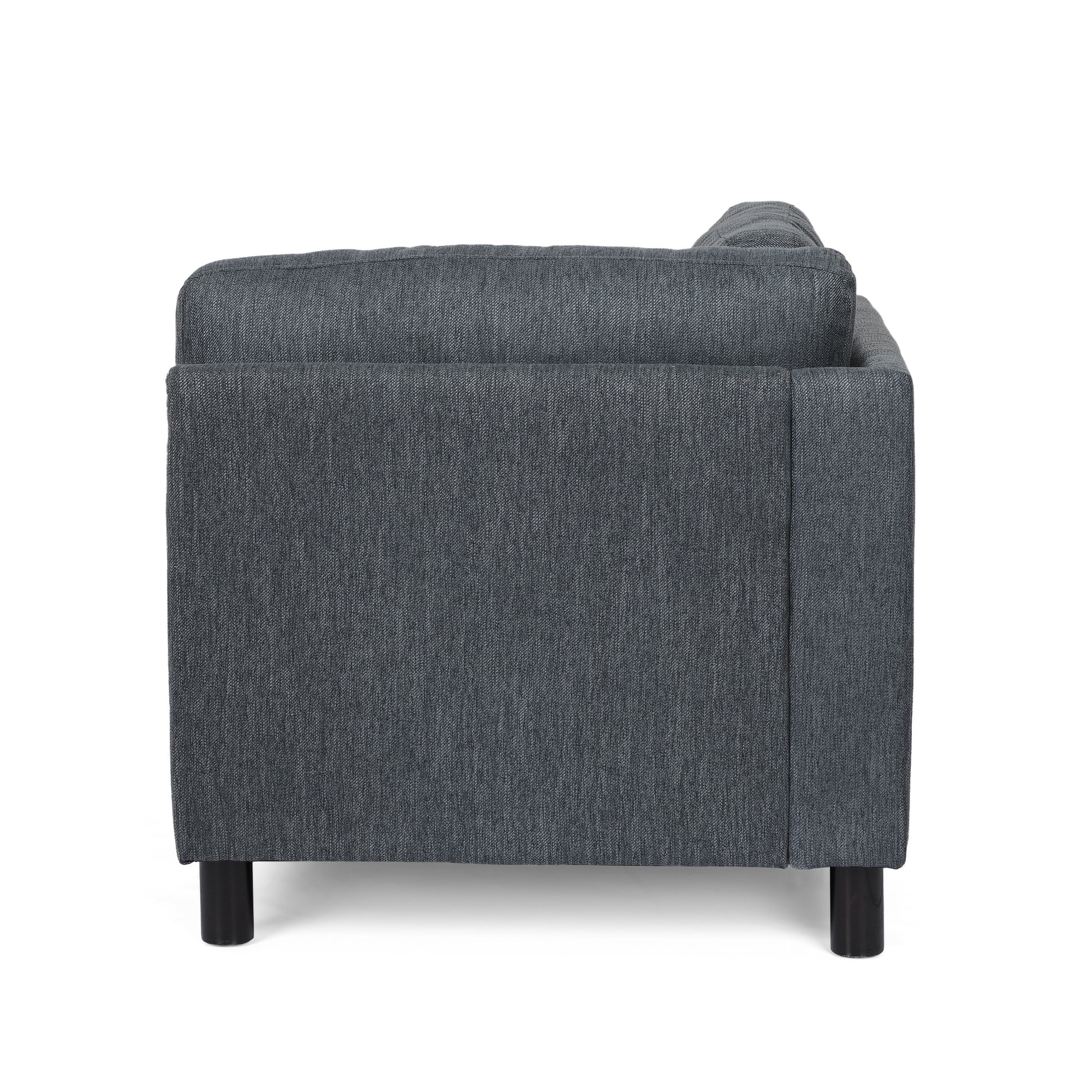 Chaise Lounge Charcoal Fabric