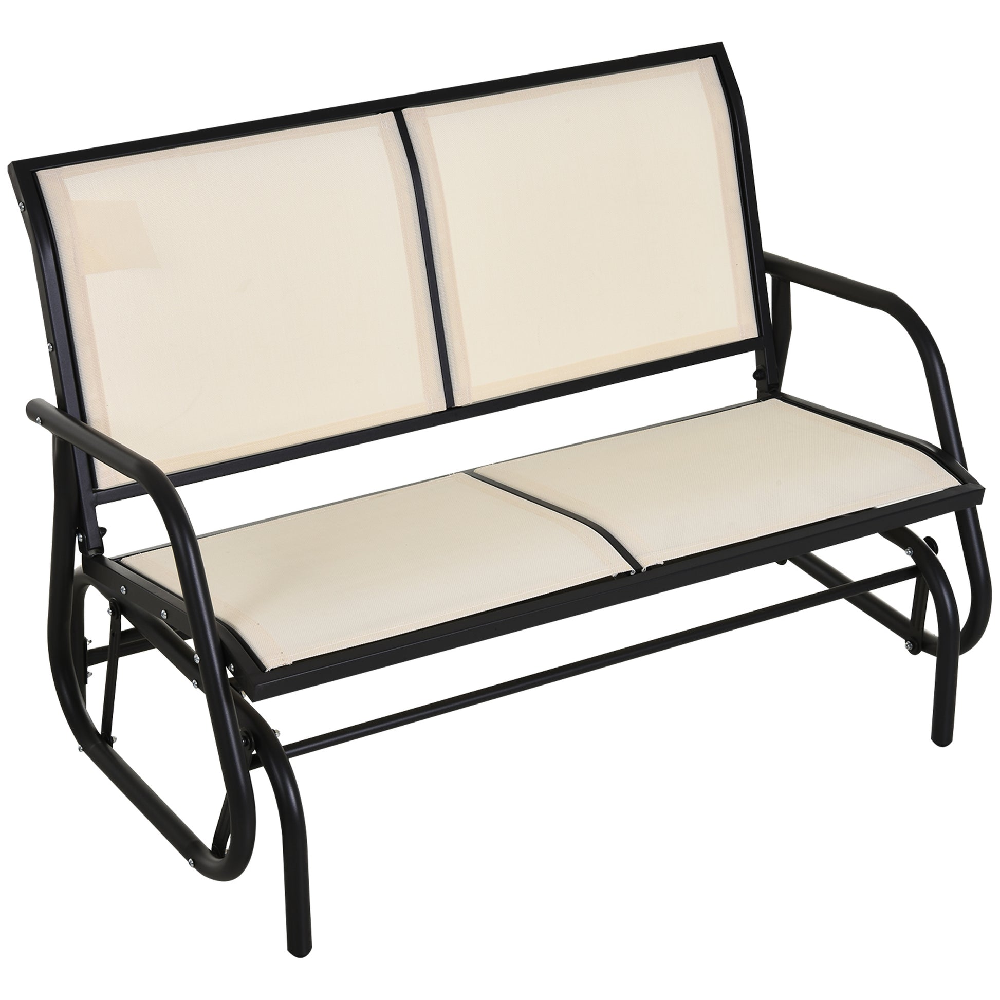 Outsunny Person Outdoor Glider Bench, Patio Double Swing Rocking Cha