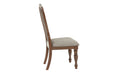 Transitional Style 7Pc Dining Set Dining Table 6Xside Chairs Cushion Seat Ash Oak Finish Kitchen Dining Room Wood Wood Oak Seats 6 Wood Dining Room Contemporary,Modern,Transitional Rubberwood 4 Leg Rectangular Dining Table With Chair Rubber Wood,Solid