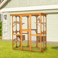 Catio Outdoor Cat Enclosure With Roof 72