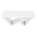 Accent Table, Console, Entryway, Narrow, Sofa, Living Room, Bedroom, White Laminate, Contemporary, Modern White Engineered Wood