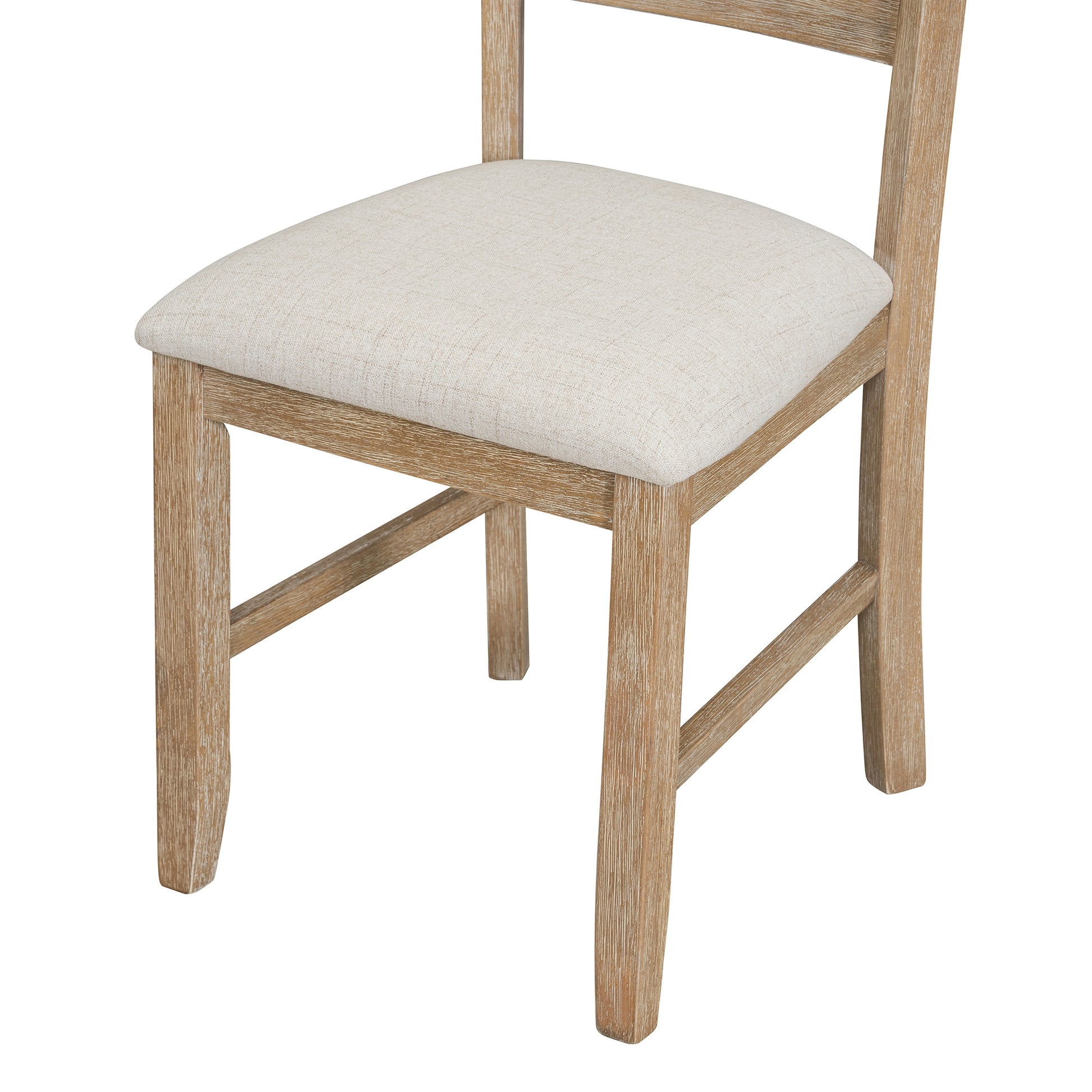 Dining Room Table And Chairs With Bench, Rustic Wood Dining Set, Set Of 6 Natural Wood Wash Natural Wood Wash Solid Wood