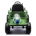 Ride On Tractor With Trailer,24V Battery Powered Electric Tractor Toy, 200W*2Motor 1.86 4.97Mph Remote Control,Electric Car For Kids,Three Speed Adjustable,Usb,Mp3 ,Bluetooth,Led Light, Safety Belt. Emerald 50 99 Lbs Polypropylene