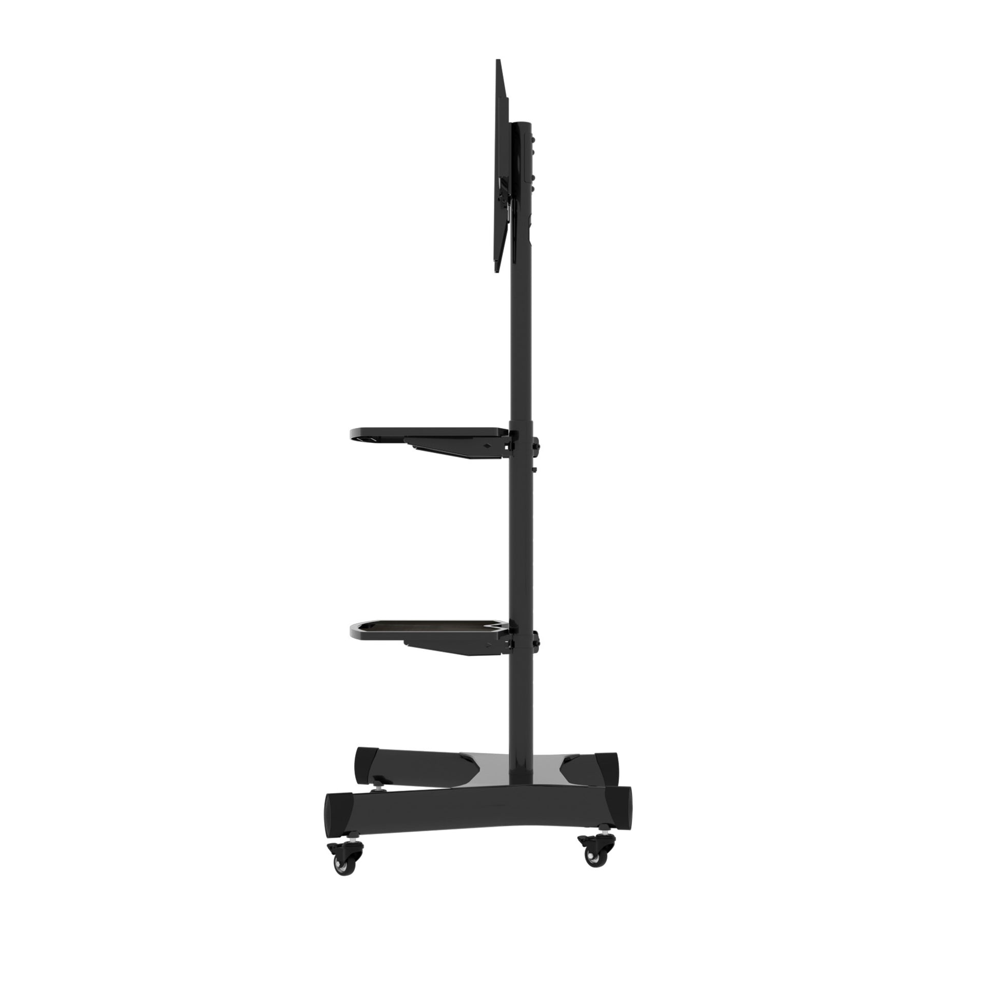 Fanco Universal Swivel Tv Stand For 32 80 Inch Tvs, Height Adjustable Table Top Tv Stand Mount With Tilt, Max Vesa 600X400Mm Black Black Primary Living Space 70 79 Inches Iron