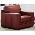 Dillon Waxy Pull Up Leather Chair Mocha Down Filling Genuine Leather