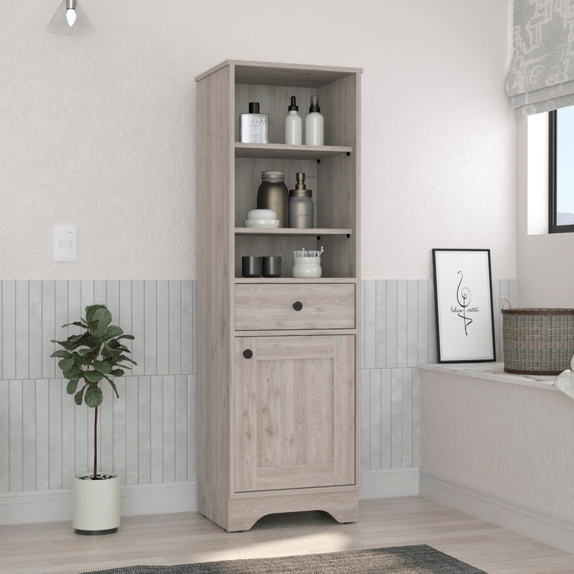 St. Clair Linen Cabinet, Two Interior Shelves,