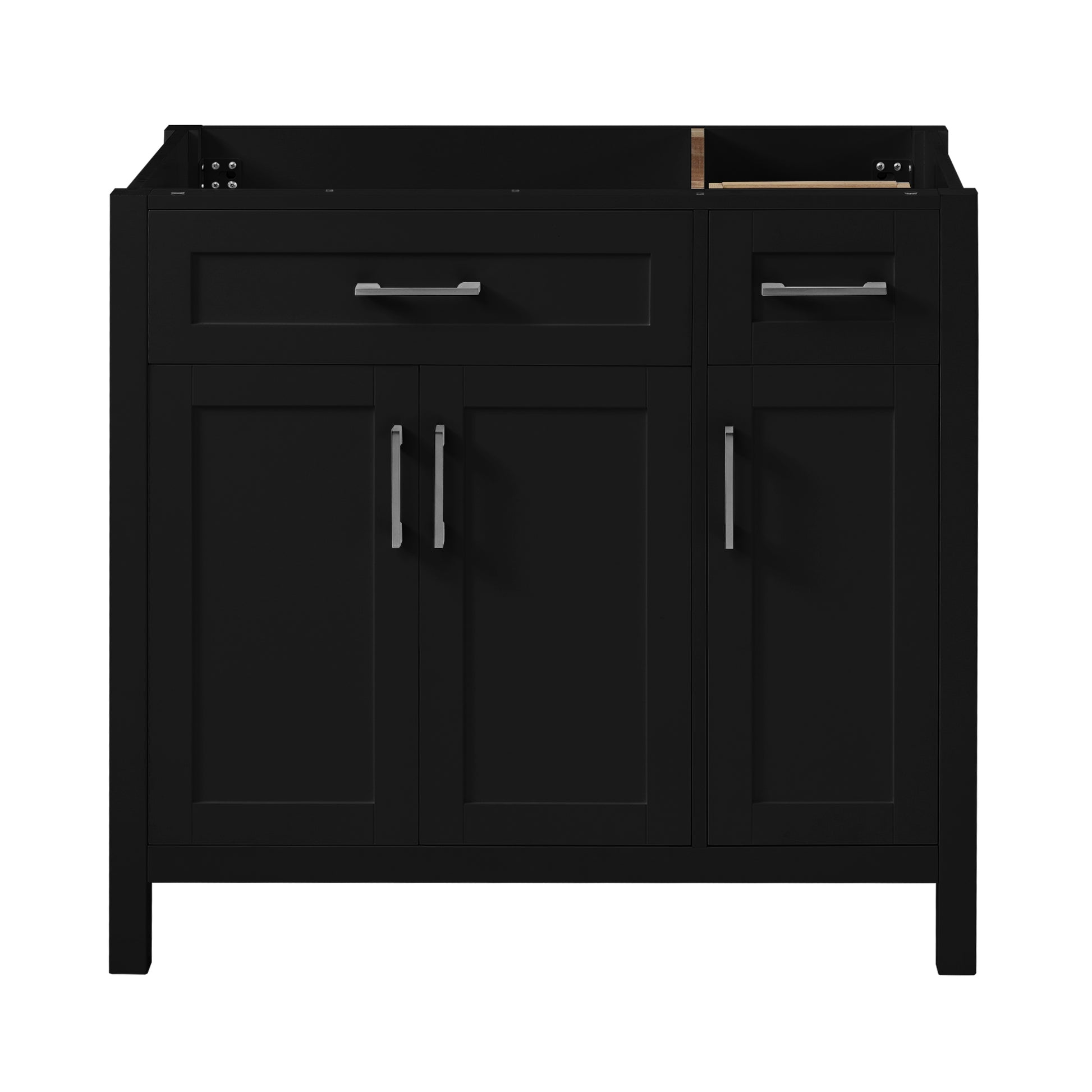 Cabinet Only 36" Black Bathroom Vanity Sink Not Included Black Bathroom Solid Wood Mdf