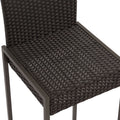 Conway Barstool Dark Brown Rattan